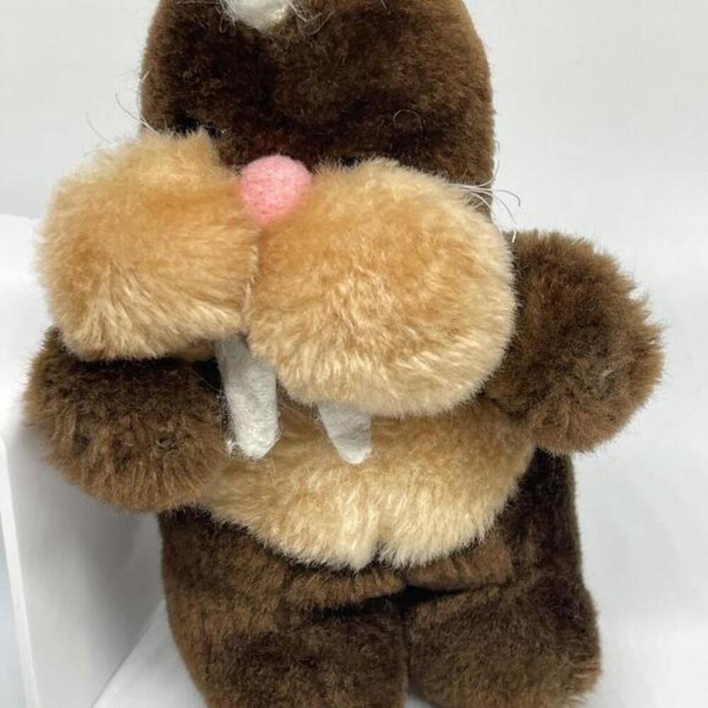 Vintage Kamar Walrus Plush 6" Stuffed Animal Made in Korea Mini
